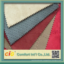 High Quality New Design Colorful Suede Bonded Faux Fur Fabrics